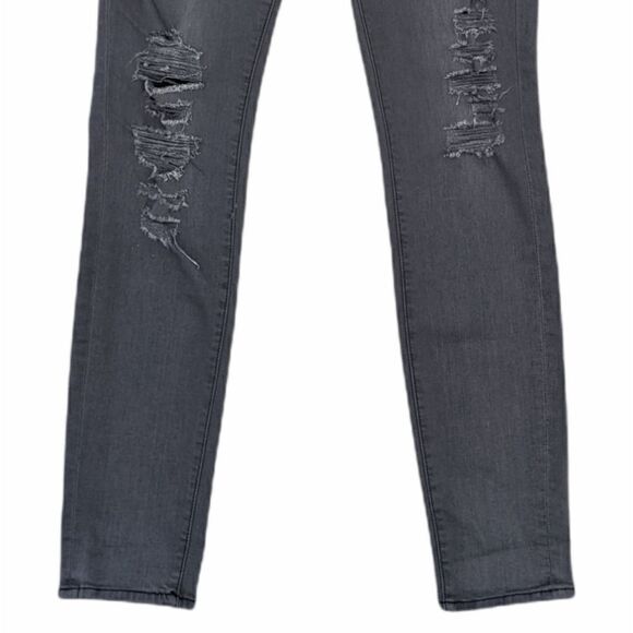FRAME DENIM Women's Grey Distressed Skinny Jeans Size 29 Style LSSR769 - Picture 5 of 12